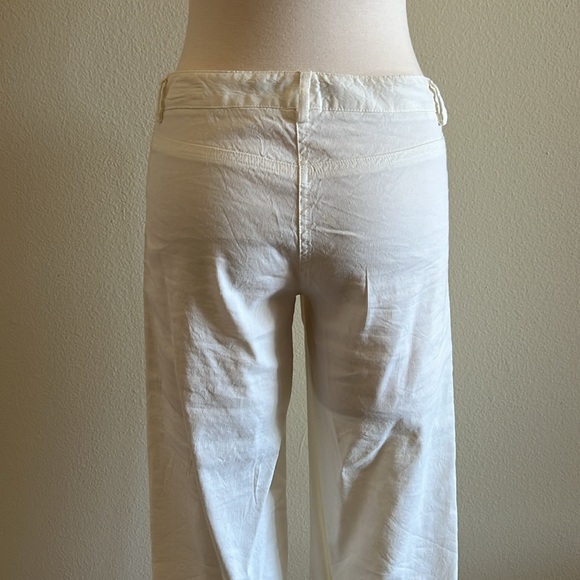 Theory, Vintage stretch linen wide leg pants. - Picture 4 of 9